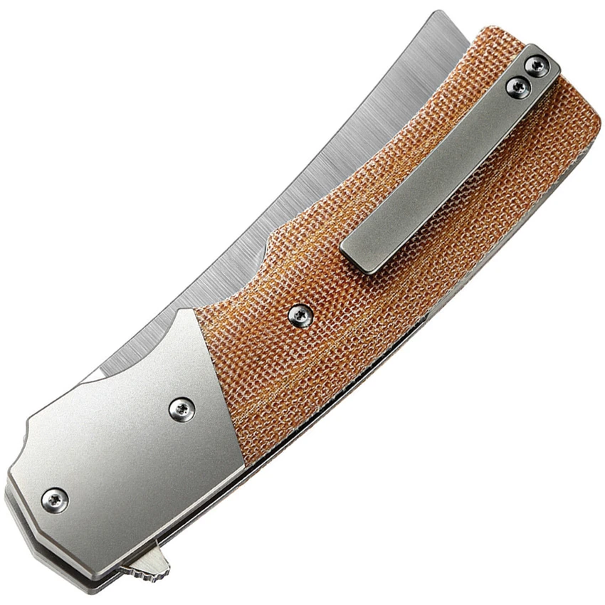 Bestech Knives Jason Clark Spanish Tip Razor Knife Natural Micarta (3.75" Satin), Bestech Knives Jason Clark Spanish Tip Razor Knife Natural Micarta (3.75" Satin) for Sale, Bestech Knives Jason Clark Spanish Tip Razor Knife Natural Micarta (3.75" Satin)