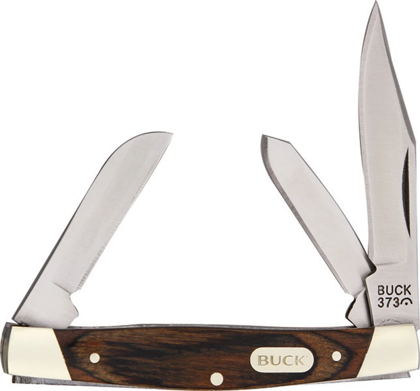 Buck Trio Knife 3.25" Woodgrain 0373BRS, Buck Trio Knife 3.25" Woodgrain 0373BRS for Sale, Buck Trio Knife 3.25" Woodgrain 0373BRS
