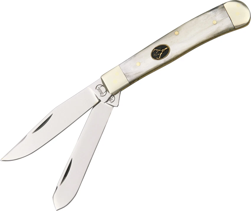 Buck Creek Trapper Pocket Knife 4.125" Cracked Ice, Buck Creek Trapper Pocket Knife 4.125" Cracked Ice for Sale, Buck Creek Trapper Pocket Knife 4.125" Cracked Ice