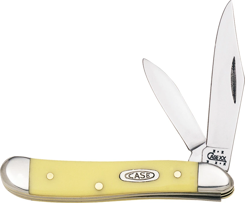 Case Peanut Knife 2.875" Yellow Delrin (3220 CV) 030, Case Peanut Knife 2.875" Yellow Delrin (3220 CV) 030 for Sale, Case Peanut Knife 2.875" Yellow Delrin (3220 CV) 030