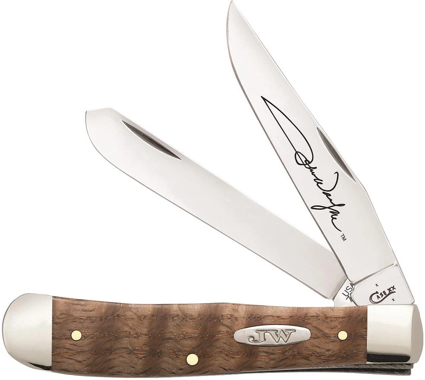 Case Cutlery John Wayne Trapper Traditional Pocket Knife 4.125" Smooth Curly Oak, Case Cutlery John Wayne Trapper Traditional Pocket Knife 4.125" Smooth Curly Oak for Sale, Case Cutlery John Wayne Trapper Traditional Pocket Knife 4.125" Smooth Curly Oak