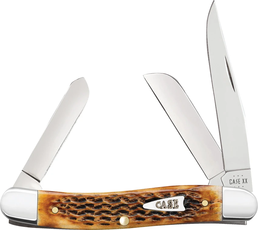 Case Cutlery Medium Stockman Burnt Amber Jigged Bone (6318 SS), Case Cutlery Medium Stockman Burnt Amber Jigged Bone (6318 SS) for Sale, Case Cutlery Medium Stockman Burnt Amber Jigged Bone (6318 SS)