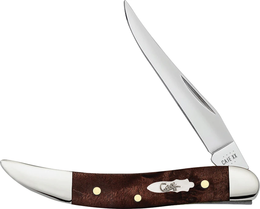 Case Small Texas Toothpick Knife 3" Brown Maple Burl Wood (710096 SS) 64066, Case Small Texas Toothpick Knife 3" Brown Maple Burl Wood (710096 SS) 64066 for Sale, Case Small Texas Toothpick Knife 3" Brown Maple Burl Wood (710096 SS) 64066