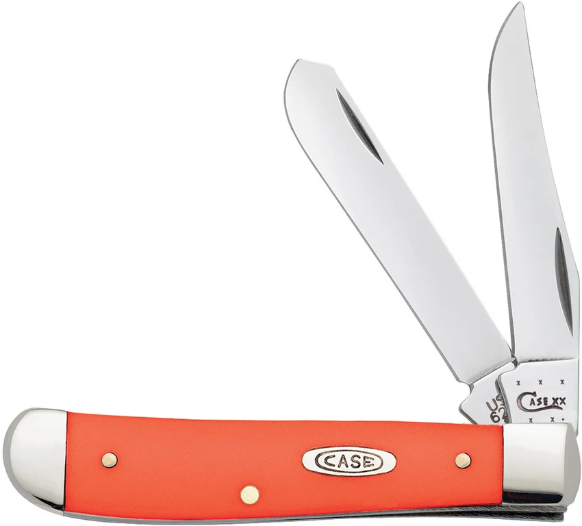 Case Mini Trapper Knife 3.5" Orange Synthetic (4207 SS) 80505, Case Mini Trapper Knife 3.5" Orange Synthetic (4207 SS) 80505 for Sale, Case Mini Trapper Knife 3.5" Orange Synthetic (4207 SS) 80505