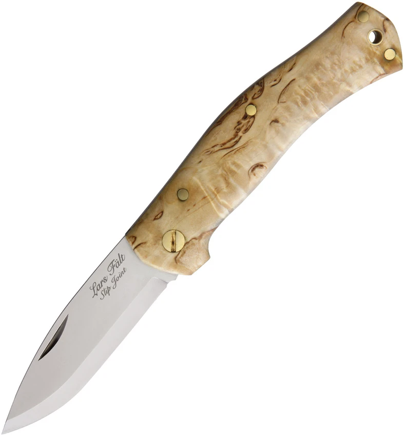 Casstrom Lars Fält Slip Joint Slip Joint Knife Curly Birch (2.8" Satin), Casstrom Lars Fält Slip Joint Slip Joint Knife Curly Birch (2.8" Satin) for Sale, Casstrom Lars Fält Slip Joint Slip Joint Knife Curly Birch (2.8" Satin)