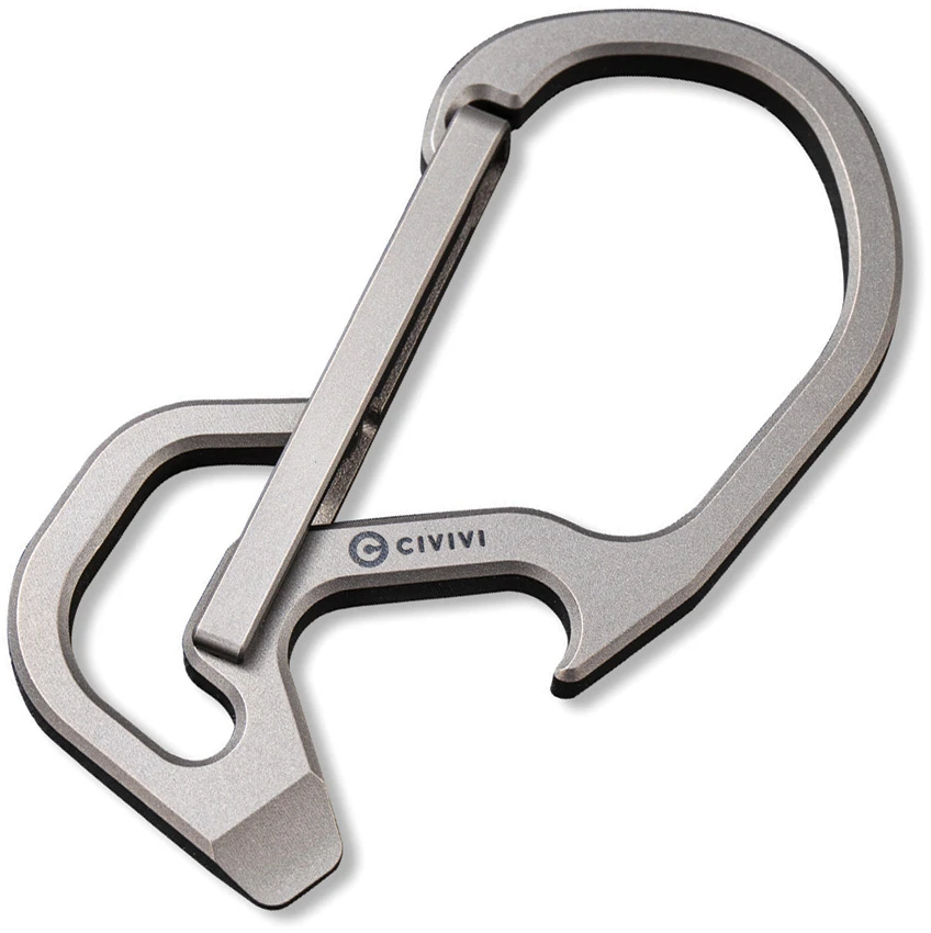 CIVIVI Click Gray Titanium Carabiner Keychain Multi-Tool, CIVIVI Click Gray Titanium Carabiner Keychain Multi-Tool for Sale, CIVIVI Click Gray Titanium Carabiner Keychain Multi-Tool