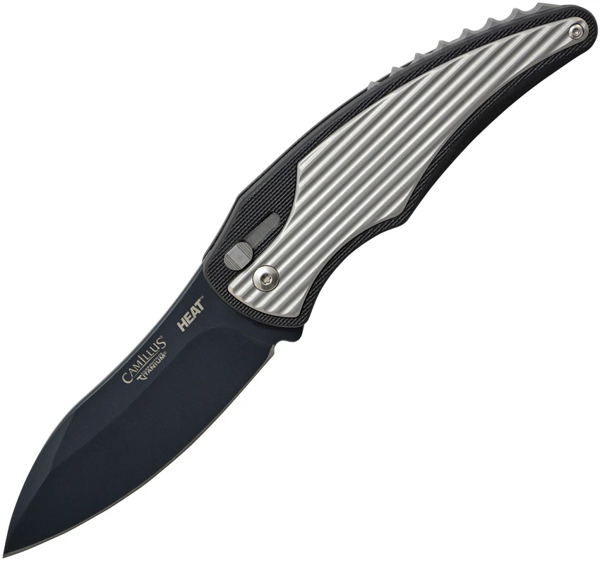 Camillus HEAT Spring Assisted Knife Black GFN (3.5" Black) CM19167, Camillus HEAT Spring Assisted Knife Black GFN (3.5" Black) CM19167 for Sale, Camillus HEAT Spring Assisted Knife Black GFN (3.5" Black) CM19167