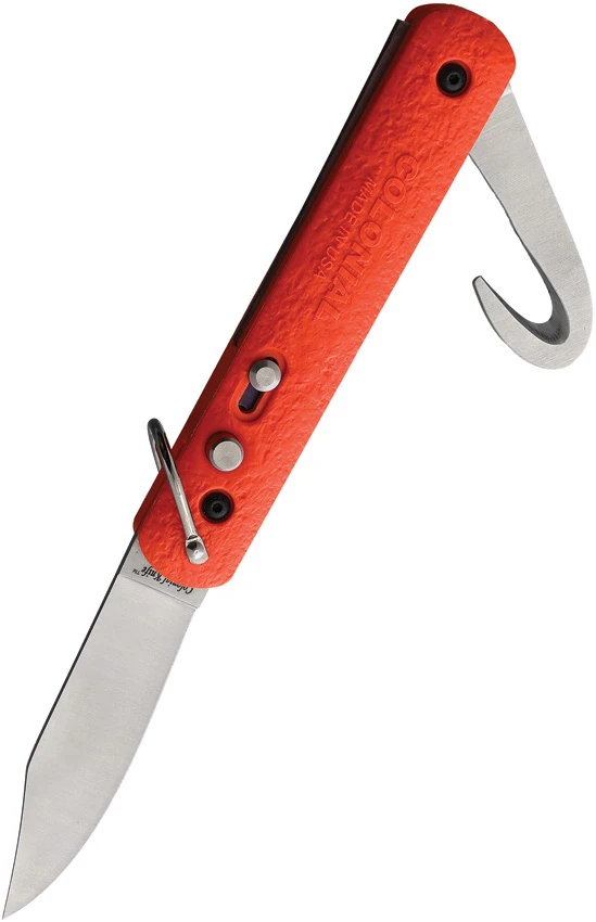 Colonial M-724 Orange Auto Rescue Knife w/Bail Loop (3" Satin), Colonial M-724 Orange Auto Rescue Knife w/Bail Loop (3" Satin) for Sale, Colonial M-724 Orange Auto Rescue Knife w/Bail Loop (3" Satin)