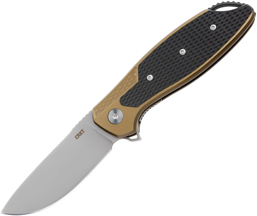 CRKT Ken Onion Jake Liner Lock Knife Bronze Aluminum (3.32" Bead Blast), CRKT Ken Onion Jake Liner Lock Knife Bronze Aluminum (3.32" Bead Blast) for Sale, CRKT Ken Onion Jake Liner Lock Knife Bronze Aluminum (3.32" Bead Blast)