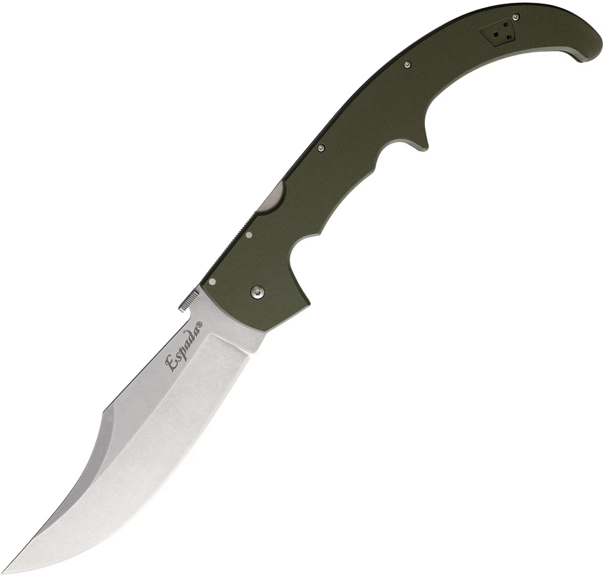 Cold Steel Espada XL 10A Lockback Knife OD Green G-10 (7.5" Stonewash) 62MGCODSW, Cold Steel Espada XL 10A Lockback Knife OD Green G-10 (7.5" Stonewash) 62MGCODSW for Sale, Cold Steel Espada XL 10A Lockback Knife OD Green G-10 (7.5" Stonewash) 62MGCODSW