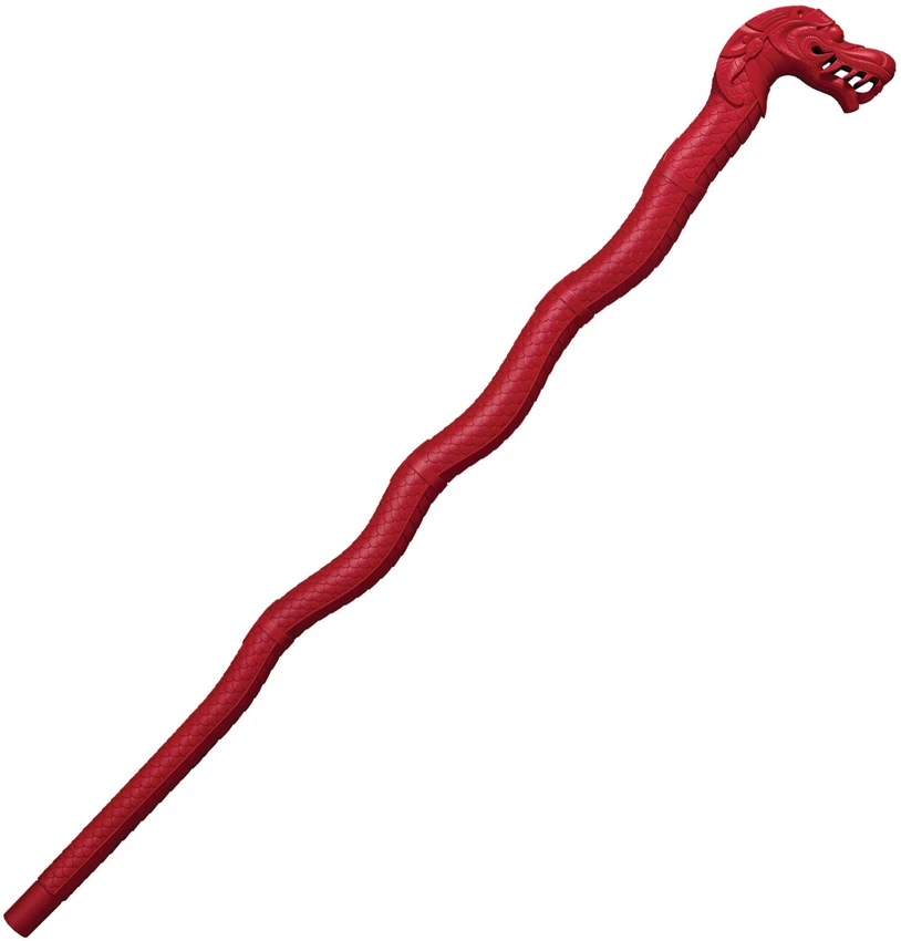 Cold Steel Red Polypropylene Lucky Dragon Walking Stick - 91PDRRZ, Cold Steel Red Polypropylene Lucky Dragon Walking Stick - 91PDRRZ for Sale, Cold Steel Red Polypropylene Lucky Dragon Walking Stick - 91PDRRZ