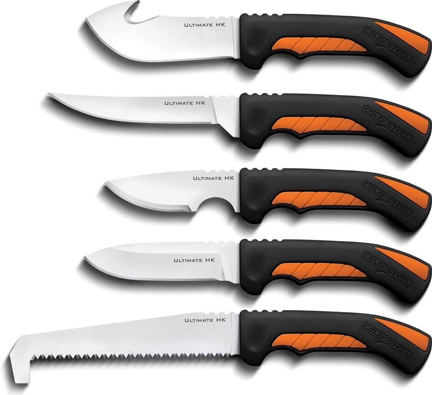 Cold Steel Fixed Blade Hunting Kit / 5-Piece Knife Set Black/Orange (CSFXFLDKIT), Cold Steel Fixed Blade Hunting Kit / 5-Piece Knife Set Black/Orange (CSFXFLDKIT) for Sale, Cold Steel Fixed Blade Hunting Kit / 5-Piece Knife Set Black/Orange (CSFXFLDKIT)
