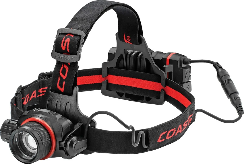 Coast HL8R Rechargeable Pure Beam Focusing Headlamp (800 Lumens), Coast HL8R Rechargeable Pure Beam Focusing Headlamp (800 Lumens) for Sale, Coast HL8R Rechargeable Pure Beam Focusing Headlamp (800 Lumens)