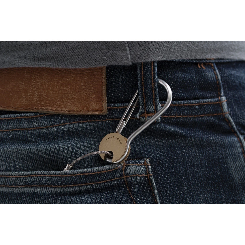 Everyman Cowan Carabiner Keychain - Brass, Everyman Cowan Carabiner Keychain - Brass for Sale, Everyman Cowan Carabiner Keychain - Brass