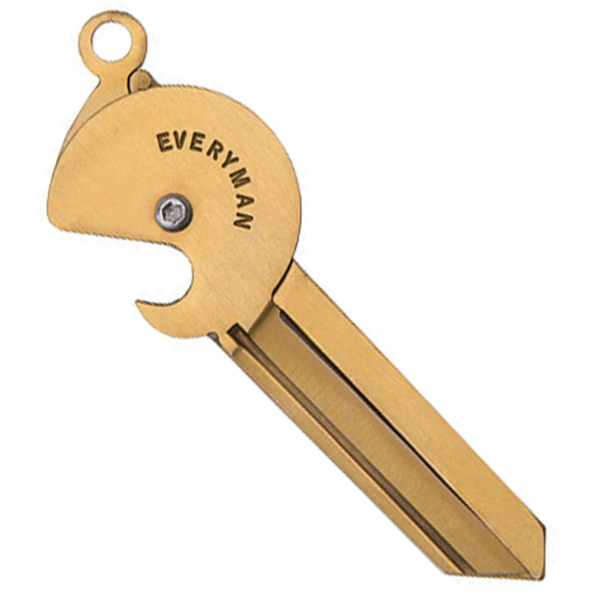 Everyman Porter Key Knife 2.0 Stainless Steel (1.5" Brass), Everyman Porter Key Knife 2.0 Stainless Steel (1.5" Brass) for Sale, Everyman Porter Key Knife 2.0 Stainless Steel (1.5" Brass)