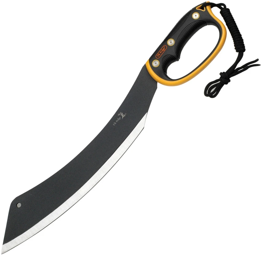 Elk Ridge Curve Machete Fixed Blade Knife Black Rubberized (15.25" Black) ER-280, Elk Ridge Curve Machete Fixed Blade Knife Black Rubberized (15.25" Black) ER-280 for Sale, Elk Ridge Curve Machete Fixed Blade Knife Black Rubberized (15.25" Black) ER-280