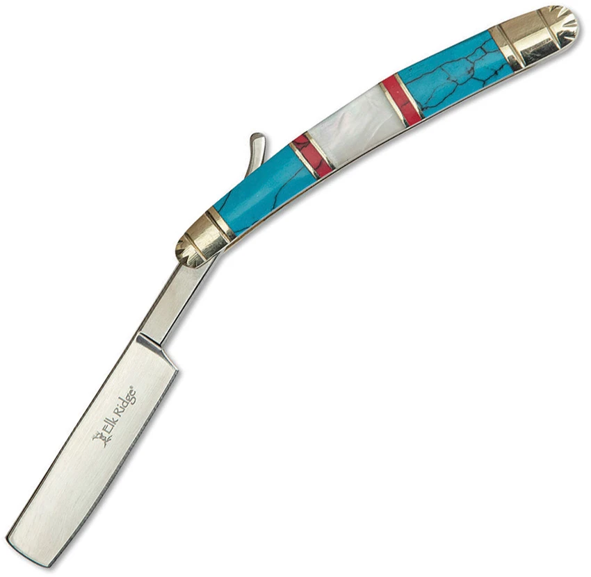 Elk Ridge Knives Folding Razor MOP/Stone, Elk Ridge Knives Folding Razor MOP/Stone for Sale, Elk Ridge Knives Folding Razor MOP/Stone