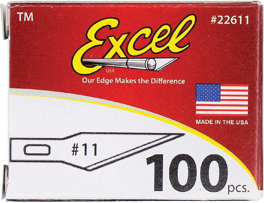 Excel Blades #11 Double Honed Blade - 100 Pieces, Excel Blades #11 Double Honed Blade - 100 Pieces for Sale, Excel Blades #11 Double Honed Blade - 100 Pieces