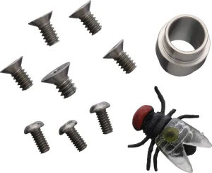 Flytanium Titanium Hardware Kit for Spyderco Manix 2 - Satin, Flytanium Titanium Hardware Kit for Spyderco Manix 2 - Satin for Sale, Flytanium Titanium Hardware Kit for Spyderco Manix 2 - Satin