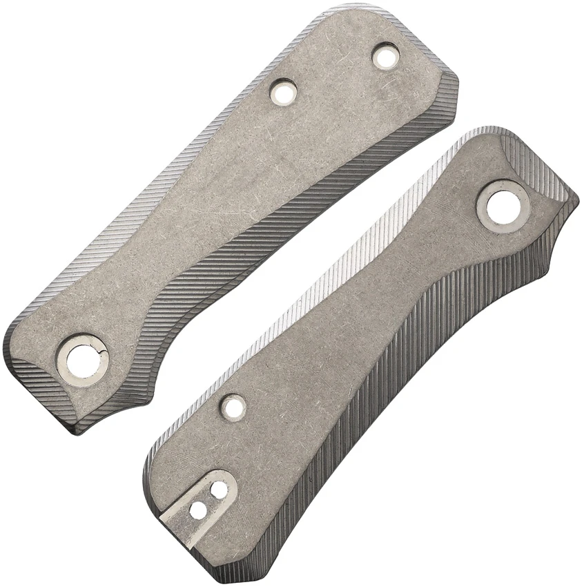 Flytanium Groove Titanium Scales for Civivi Baby Banter Knife - Stonewash, Flytanium Groove Titanium Scales for Civivi Baby Banter Knife - Stonewash for Sale, Flytanium Groove Titanium Scales for Civivi Baby Banter Knife - Stonewash