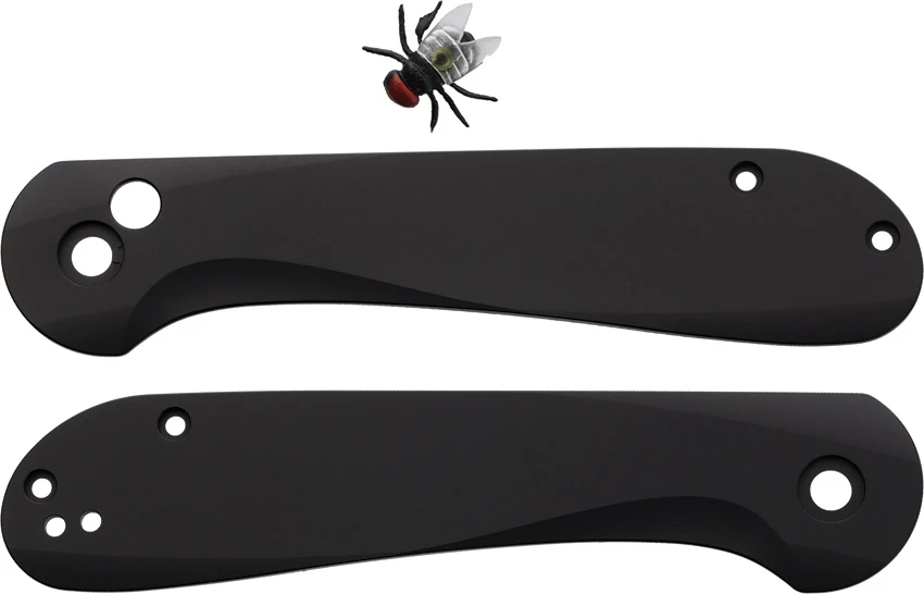 Flytanium Contoured DLC Black Ti Scales for CIVIVI Button Lock Elementum Knives, Flytanium Contoured DLC Black Ti Scales for CIVIVI Button Lock Elementum Knives for Sale, Flytanium Contoured DLC Black Ti Scales for CIVIVI Button Lock Elementum Knives