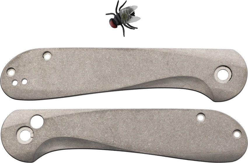 Flytanium Contoured Stonewash Ti Scales for CIVIVI Button Lock Elementum Knife, Flytanium Contoured Stonewash Ti Scales for CIVIVI Button Lock Elementum Knife for Sale, Flytanium Contoured Stonewash Ti Scales for CIVIVI Button Lock Elementum Knife