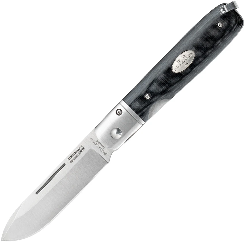 Fallkniven GP Folder Liner Lock Knife Black Micarta (3.1" Satin), Fallkniven GP Folder Liner Lock Knife Black Micarta (3.1" Satin) for Sale, Fallkniven GP Folder Liner Lock Knife Black Micarta (3.1" Satin)