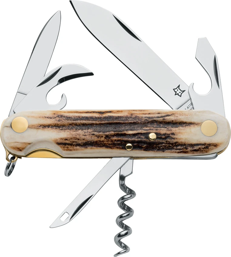 Fox Knives Venator 6-in-1 Multi-Purpose Penknife Deer Horn (2.8" Polish), Fox Knives Venator 6-in-1 Multi-Purpose Penknife Deer Horn (2.8" Polish) for Sale, Fox Knives Venator 6-in-1 Multi-Purpose Penknife Deer Horn (2.8" Polish)