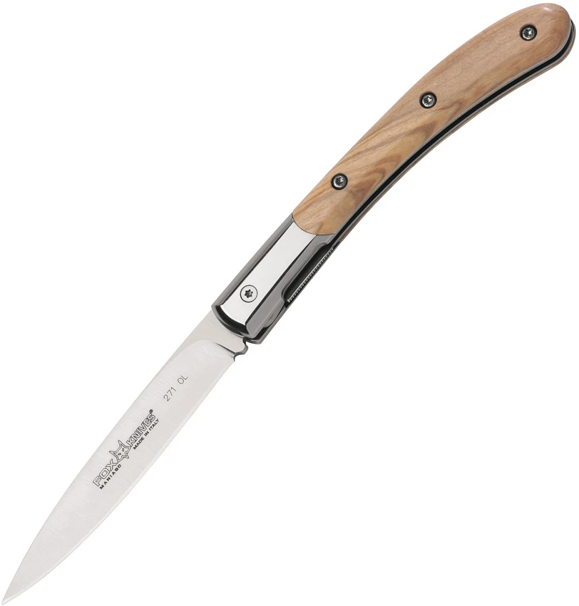 Fox Knives Fox Elite Collection Liner Lock Knife Olivewood (3" Satin) 271-OL, Fox Knives Fox Elite Collection Liner Lock Knife Olivewood (3" Satin) 271-OL for Sale, Fox Knives Fox Elite Collection Liner Lock Knife Olivewood (3" Satin) 271-OL