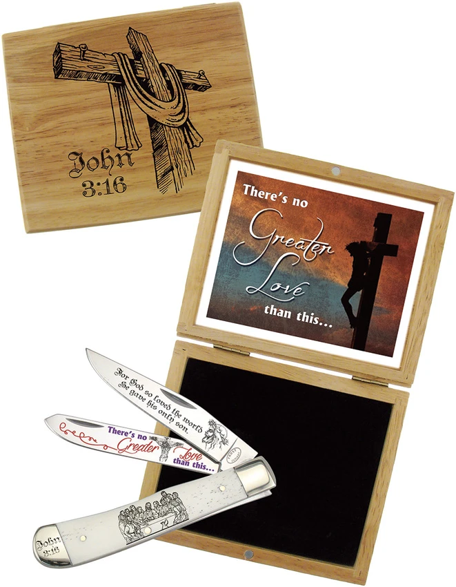 Frost Cutlery John 3:16 Trapper, Frost Cutlery John 3:16 Trapper for Sale, Frost Cutlery John 3:16 Trapper