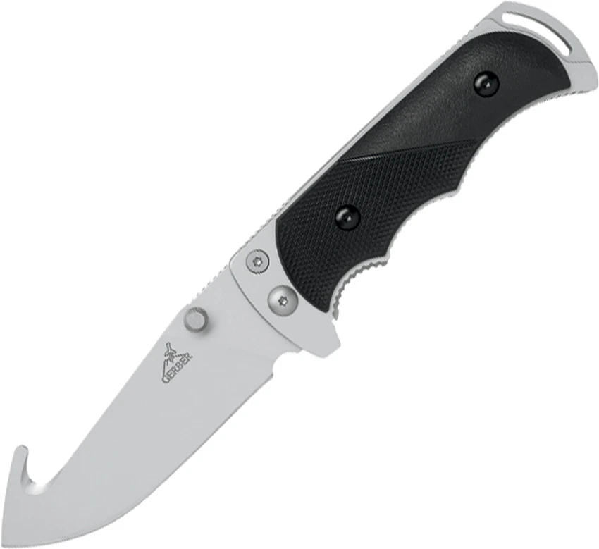Gerber Freeman Guide Folding Knife w/ Gut Hook (3.6" Bead Blast Plain), Gerber Freeman Guide Folding Knife w/ Gut Hook (3.6" Bead Blast Plain) for Sale, Gerber Freeman Guide Folding Knife w/ Gut Hook (3.6" Bead Blast Plain)