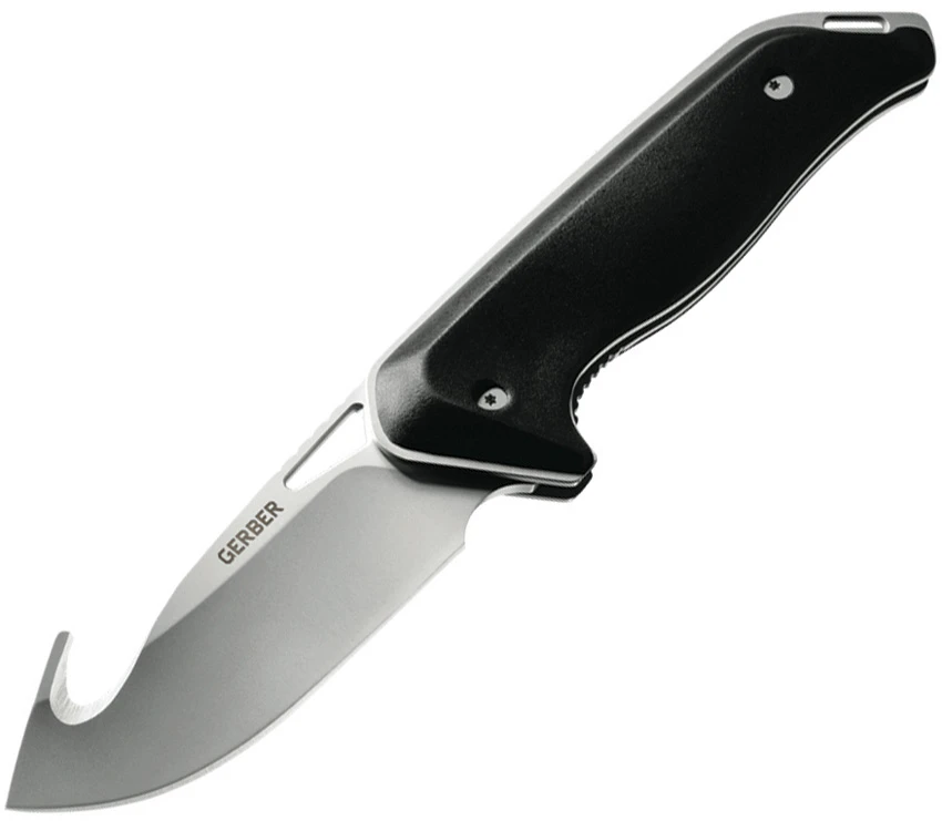 Gerber Moment Folding Gut Hook Knife Black (3.5" Bead Blast), Gerber Moment Folding Gut Hook Knife Black (3.5" Bead Blast) for Sale, Gerber Moment Folding Gut Hook Knife Black (3.5" Bead Blast)