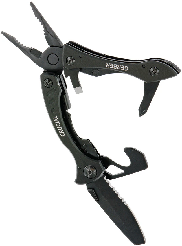 Gerber Crucial Multi-Plier Tool Black + Strap Cutter, Gerber Crucial Multi-Plier Tool Black + Strap Cutter for Sale, Gerber Crucial Multi-Plier Tool Black + Strap Cutter