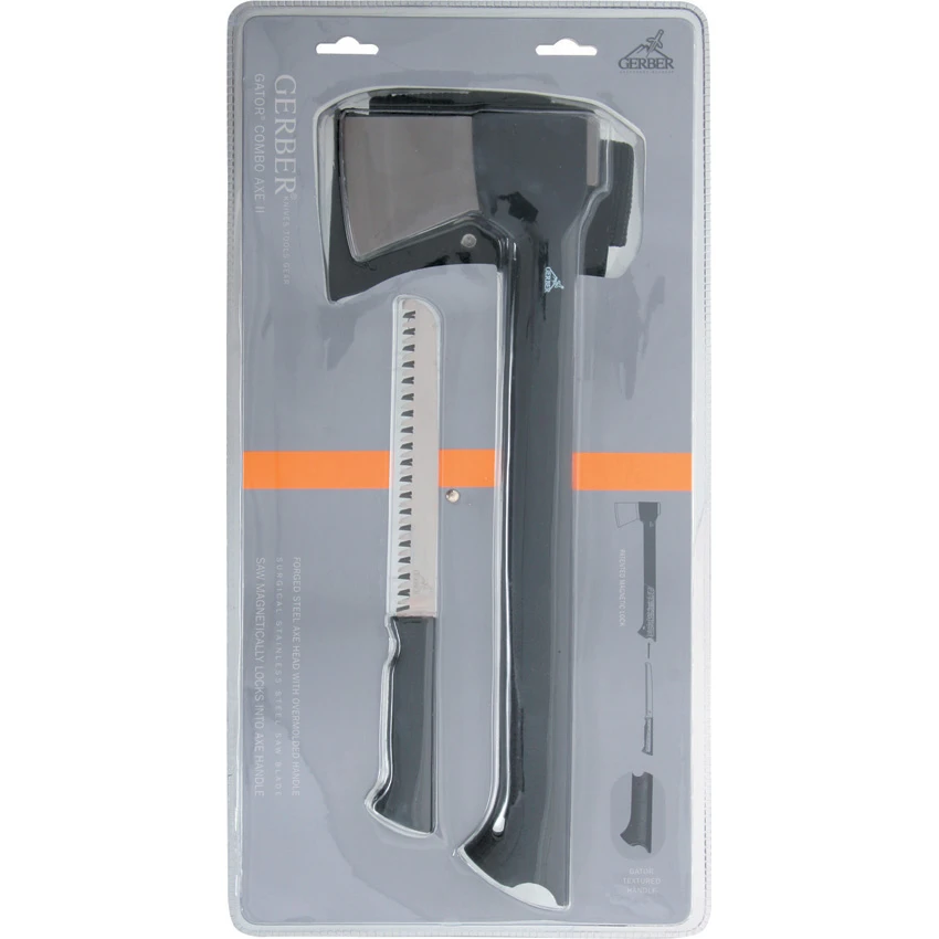 Gerber 15.5" Gator Combo Axe II Black Gator Grip (22-41420), Gerber 15.5" Gator Combo Axe II Black Gator Grip (22-41420) for Sale, Gerber 15.5" Gator Combo Axe II Black Gator Grip (22-41420)