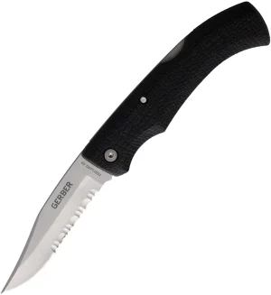 Gerber Gator-Mate Lockback Knife Black Kraton (3.1" Bead Blast Serrated), Gerber Gator-Mate Lockback Knife Black Kraton (3.1" Bead Blast Serrated) for Sale, Gerber Gator-Mate Lockback Knife Black Kraton (3.1" Bead Blast Serrated)