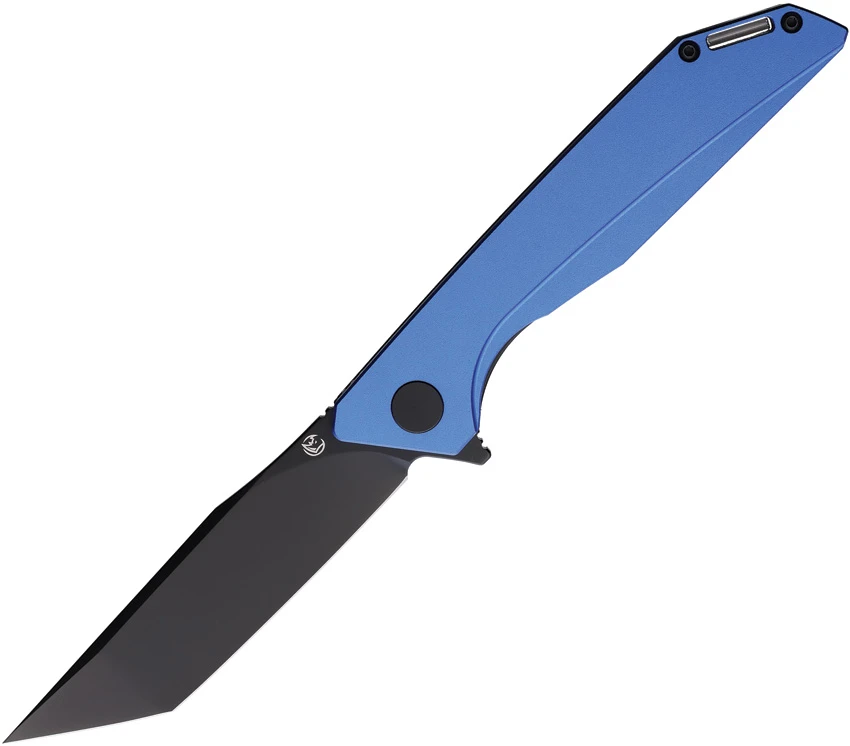Glow Rhino Szilard Frame Lock Knife Blue Aluminum (3.5" Black PVD), Glow Rhino Szilard Frame Lock Knife Blue Aluminum (3.5" Black PVD) for Sale, Glow Rhino Szilard Frame Lock Knife Blue Aluminum (3.5" Black PVD)