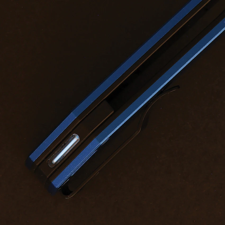 Glow Rhino Szilard Frame Lock Knife Blue Aluminum (3.5" Black PVD), Glow Rhino Szilard Frame Lock Knife Blue Aluminum (3.5" Black PVD) for Sale, Glow Rhino Szilard Frame Lock Knife Blue Aluminum (3.5" Black PVD)