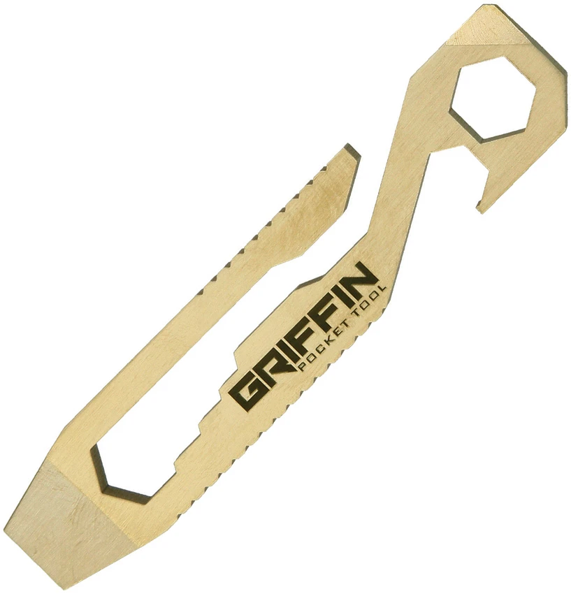 Griffin 11 in 1 Pocket Tool (Brass), Griffin 11 in 1 Pocket Tool (Brass) for Sale, Griffin 11 in 1 Pocket Tool (Brass)