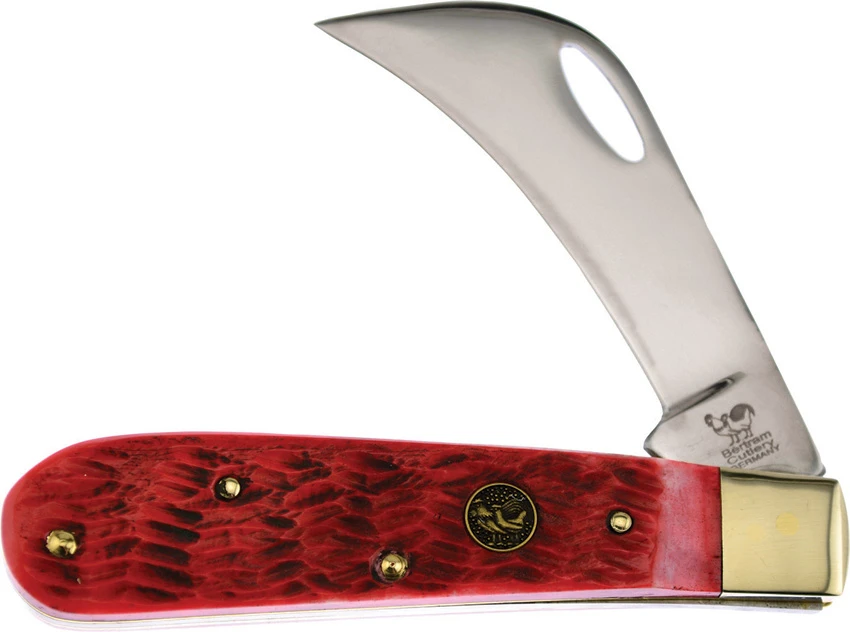 Hen & Rooster Slip Joint Pocket Knife Hawkbill Red Bone 3.12" Red Bone 441-RPB, Hen & Rooster Slip Joint Pocket Knife Hawkbill Red Bone 3.12" Red Bone 441-RPB for Sale, Hen & Rooster Slip Joint Pocket Knife Hawkbill Red Bone 3.12" Red Bone 441-RPB