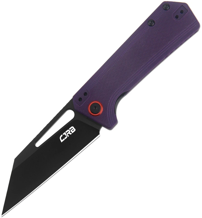 CJRB Ruffian Liner Lock Knife Purple G-10 (3.25" Black PVD), CJRB Ruffian Liner Lock Knife Purple G-10 (3.25" Black PVD) for Sale, CJRB Ruffian Liner Lock Knife Purple G-10 (3.25" Black PVD)
