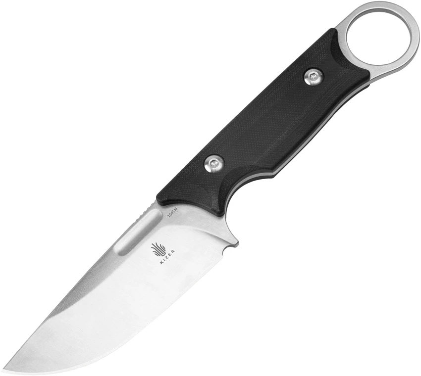 Kizer Cabox Fixed Blade Knife Black G-10 (3.4" Satin 154CM) 1048C1, Kizer Cabox Fixed Blade Knife Black G-10 (3.4" Satin 154CM) 1048C1 for Sale, Kizer Cabox Fixed Blade Knife Black G-10 (3.4" Satin 154CM) 1048C1