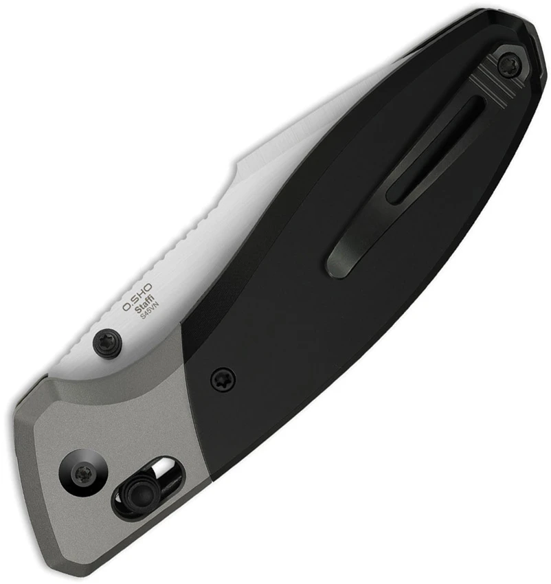 Kizer Staffi Clutch Lock Knife Black + Gray Titanium (3.30" Polished), Kizer Staffi Clutch Lock Knife Black + Gray Titanium (3.30" Polished) for Sale, Kizer Staffi Clutch Lock Knife Black + Gray Titanium (3.30" Polished)