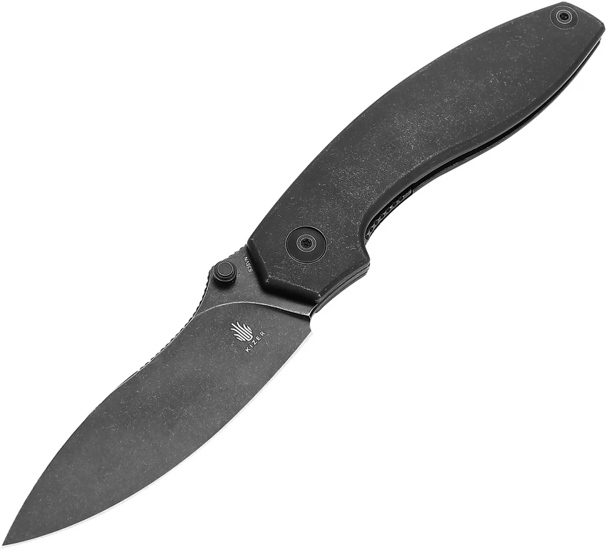 Kizer Doberman Frame Lock Knife Black Titanium (3.6" Black) Ki4639A1, Kizer Doberman Frame Lock Knife Black Titanium (3.6" Black) Ki4639A1 for Sale, Kizer Doberman Frame Lock Knife Black Titanium (3.6" Black) Ki4639A1