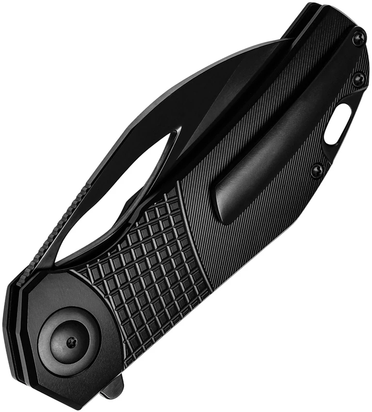 Kizer Hawk Liner Lock Knife Polished DLC Titanium (3.6" Black), Kizer Hawk Liner Lock Knife Polished DLC Titanium (3.6" Black) for Sale, Kizer Hawk Liner Lock Knife Polished DLC Titanium (3.6" Black)