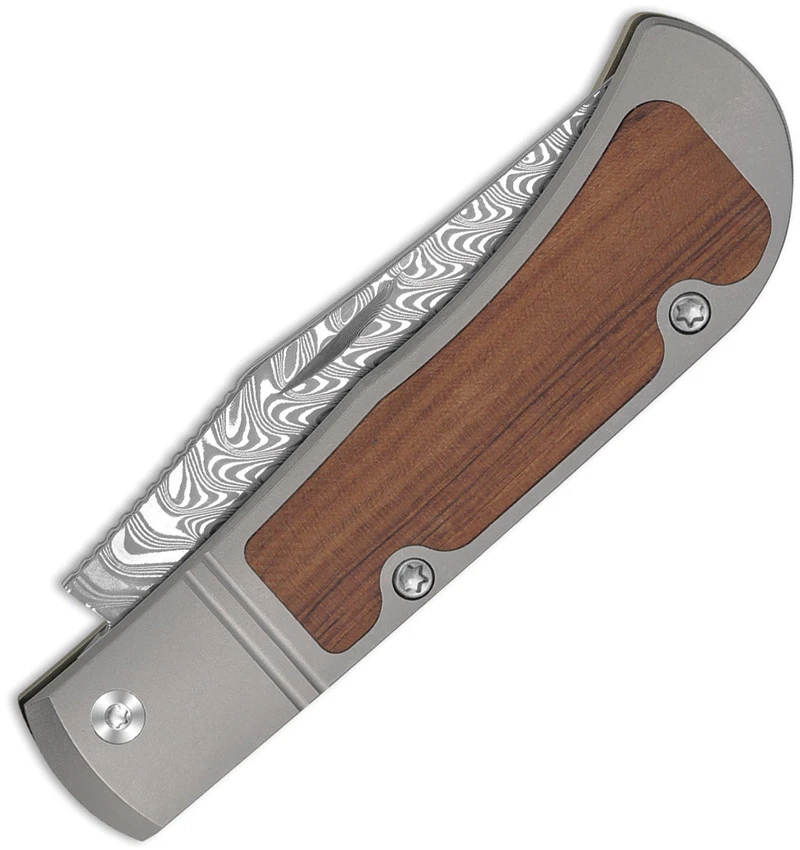 Kizer Trestle Slip Joint Folding Knife Ti + Mkuruti Wood (2.9" Dasmascus), Kizer Trestle Slip Joint Folding Knife Ti + Mkuruti Wood (2.9" Dasmascus) for Sale, Kizer Trestle Slip Joint Folding Knife Ti + Mkuruti Wood (2.9" Dasmascus)