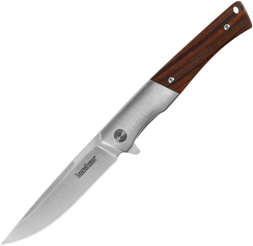 Kershaw Enhance Spring Assisted Liner Lock Knife Wood + SS (3" Satin), Kershaw Enhance Spring Assisted Liner Lock Knife Wood + SS (3" Satin) for Sale, Kershaw Enhance Spring Assisted Liner Lock Knife Wood + SS (3" Satin)