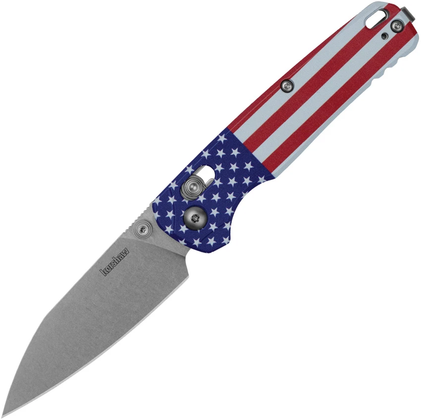 Kershaw Bel Air MagnaCut DuraLock Knife American Flag Aluminum (3.1" SW), Kershaw Bel Air MagnaCut DuraLock Knife American Flag Aluminum (3.1" SW) for Sale, Kershaw Bel Air MagnaCut DuraLock Knife American Flag Aluminum (3.1" SW)
