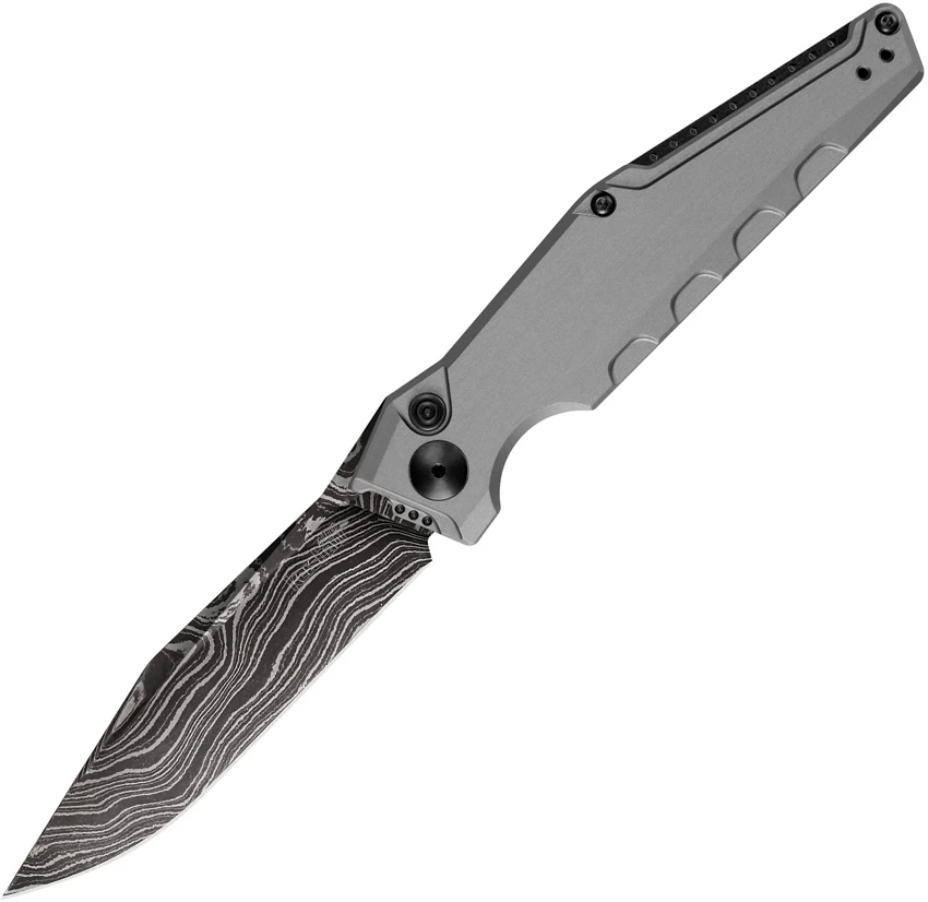 Kershaw Galyean Launch 7 Automatic Knife Gray (3.75" Damascus), Kershaw Galyean Launch 7 Automatic Knife Gray (3.75" Damascus) for Sale, Kershaw Galyean Launch 7 Automatic Knife Gray (3.75" Damascus)