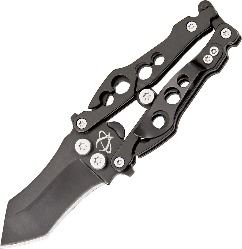 Mantis Bottleneck Tanto Butterfly-Style Knife (1.99" Black) BK-2B, Mantis Bottleneck Tanto Butterfly-Style Knife (1.99" Black) BK-2B for Sale, Mantis Bottleneck Tanto Butterfly-Style Knife (1.99" Black) BK-2B
