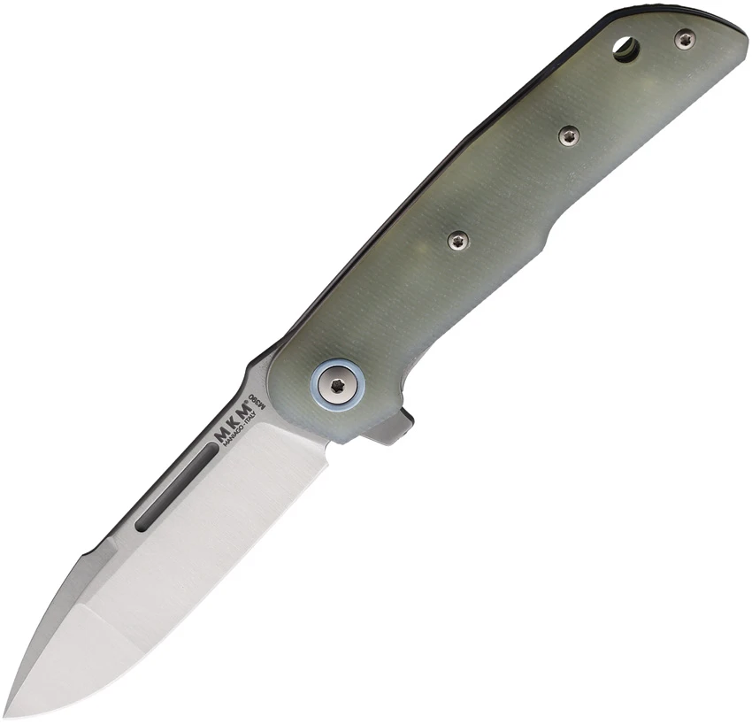 MKM Terzuola Clap Liner Lock Knife Jade G-10 (3" Satin), MKM Terzuola Clap Liner Lock Knife Jade G-10 (3" Satin) for Sale, MKM Terzuola Clap Liner Lock Knife Jade G-10 (3" Satin)